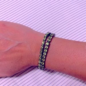 Cristina Sabatini green gemstone bracelets